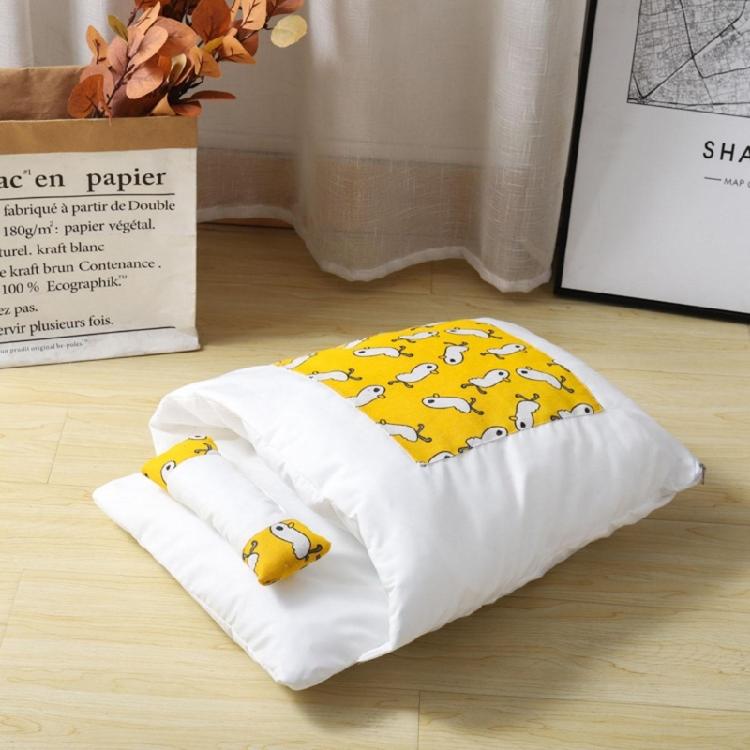 Cat Cave Bed Sleeping Bag Self-Warming Calming & Cosy Pad Cushion with Pillow