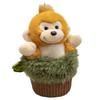 Cartoon Animal Panda Monkey Hand Puppet Plush Toy Doll Raccoon Stump Doll Parent-Child Activity Ragdoll Doll