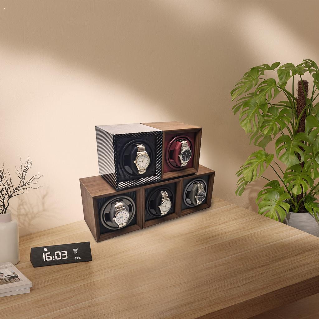 MINI Watch Winder for Automatic Watches Watch Box Automatic Winder Mini Style Can Be Placed In a Safe Box or Drawer NEW