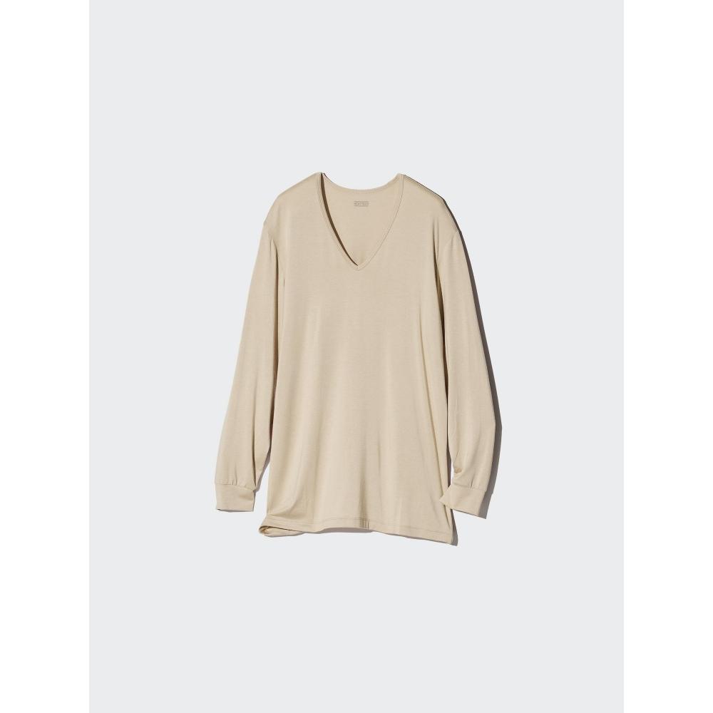 Uniqlo Japan HeaTTech V Neck T 9 Min sleeVe