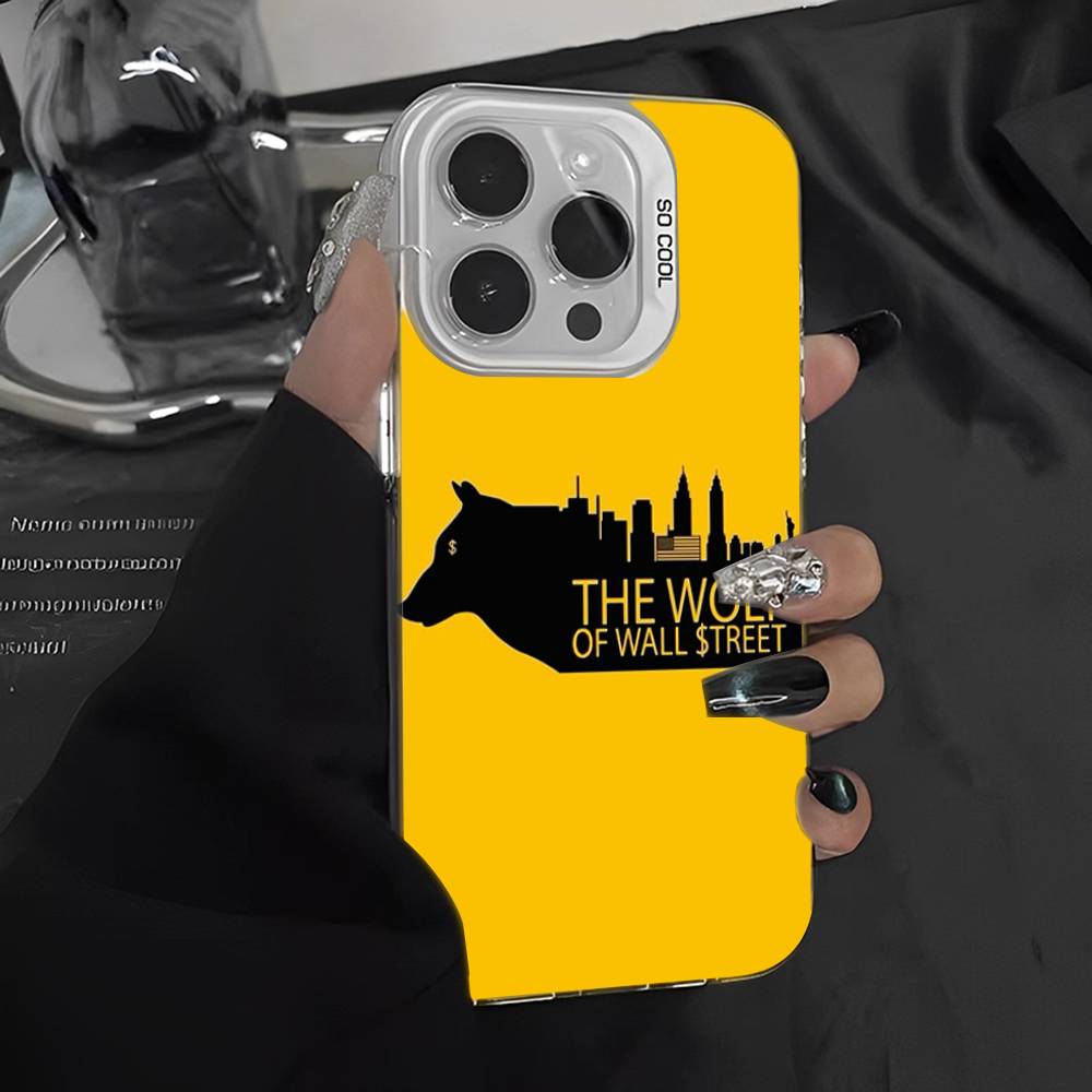 TV The W-Wolf Of W-Wall S-Street Phone Cover For IPhone 16 15 14 13 12 11 17 Pro Max Plus Color Silver Shell