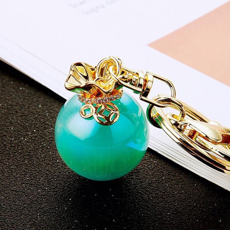 Colorful Lucky Jelly Bag Metal Bag Keychains Decorations Pendant Kids Gifts