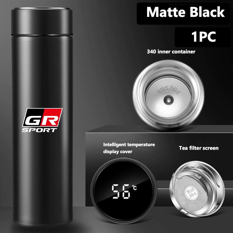 

For Toyota Car Logo Badge Intelligent Thermos Cup Auto Smart Digital Thermos Cups Supra Aygo Prado RAV4 Hilux Yaris Corolla