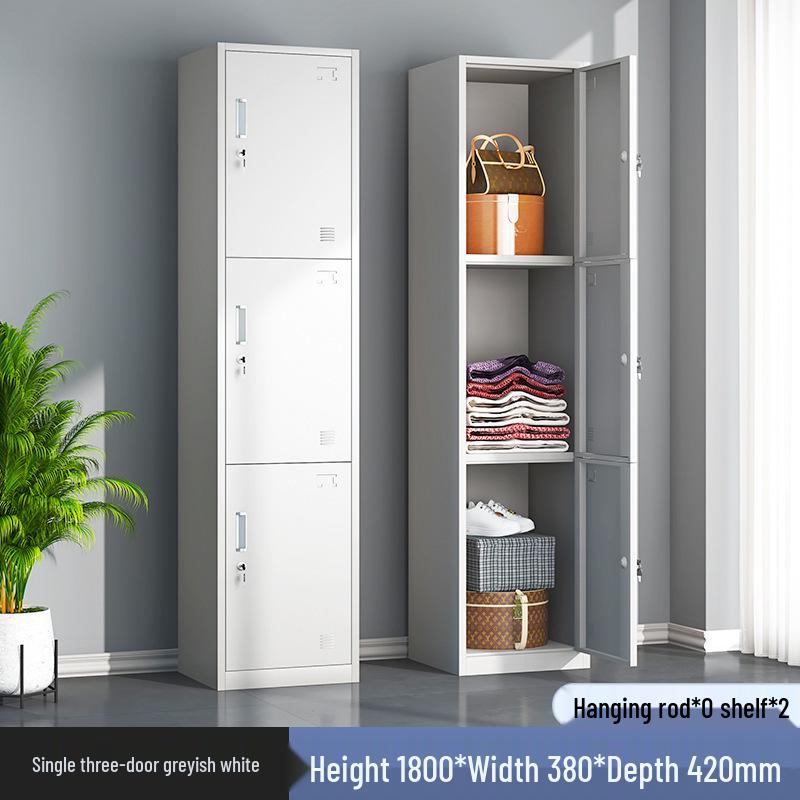 Single Door Steel Locker Cabinet for Employee or Dormitory Use