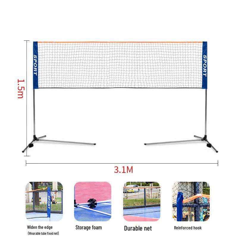 Yueyimi Portable Badminton & Pickleball Net Stand Universal