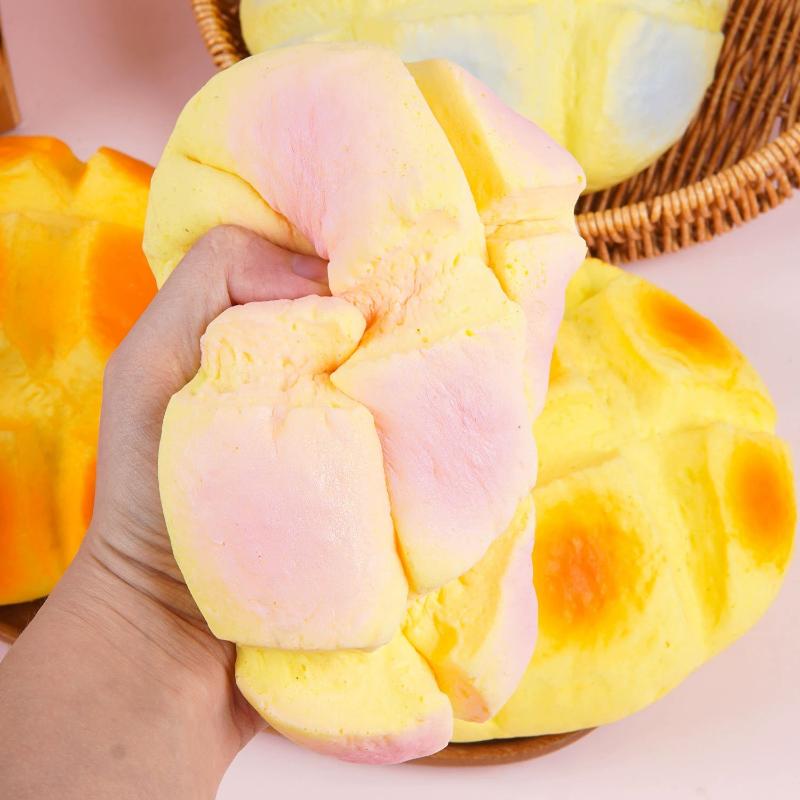 Pineapple Bun Slow Rising Squeeze Toy Oversized Soft Stress Relief Prop for Prank Gift Desk Decor