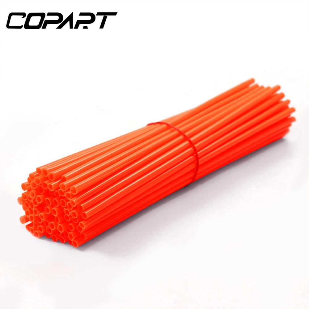 

72 шт./упак. цветная защита спиц велосипедного колеса, обода для мотокросса, чехлы, комплект защитных оберток для внедорожного велосипеда, защита мотоцикла оранжевый