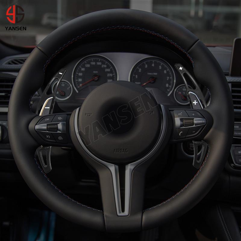 Car Steering Wheel Shift Paddle Shifter Extension For BMW M2 F87 M3 F80 M4 F82 M6 X5M X6M 2016 2017 Accessories