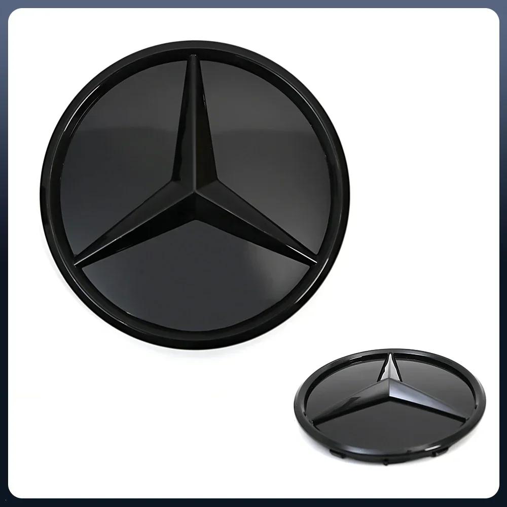 Car Sticker Front Grill Mirror Emblem Black And Silver Newest 3D Style Emblems Fit For Mercedes Benz A B C E S R SL ML GL GLA GL