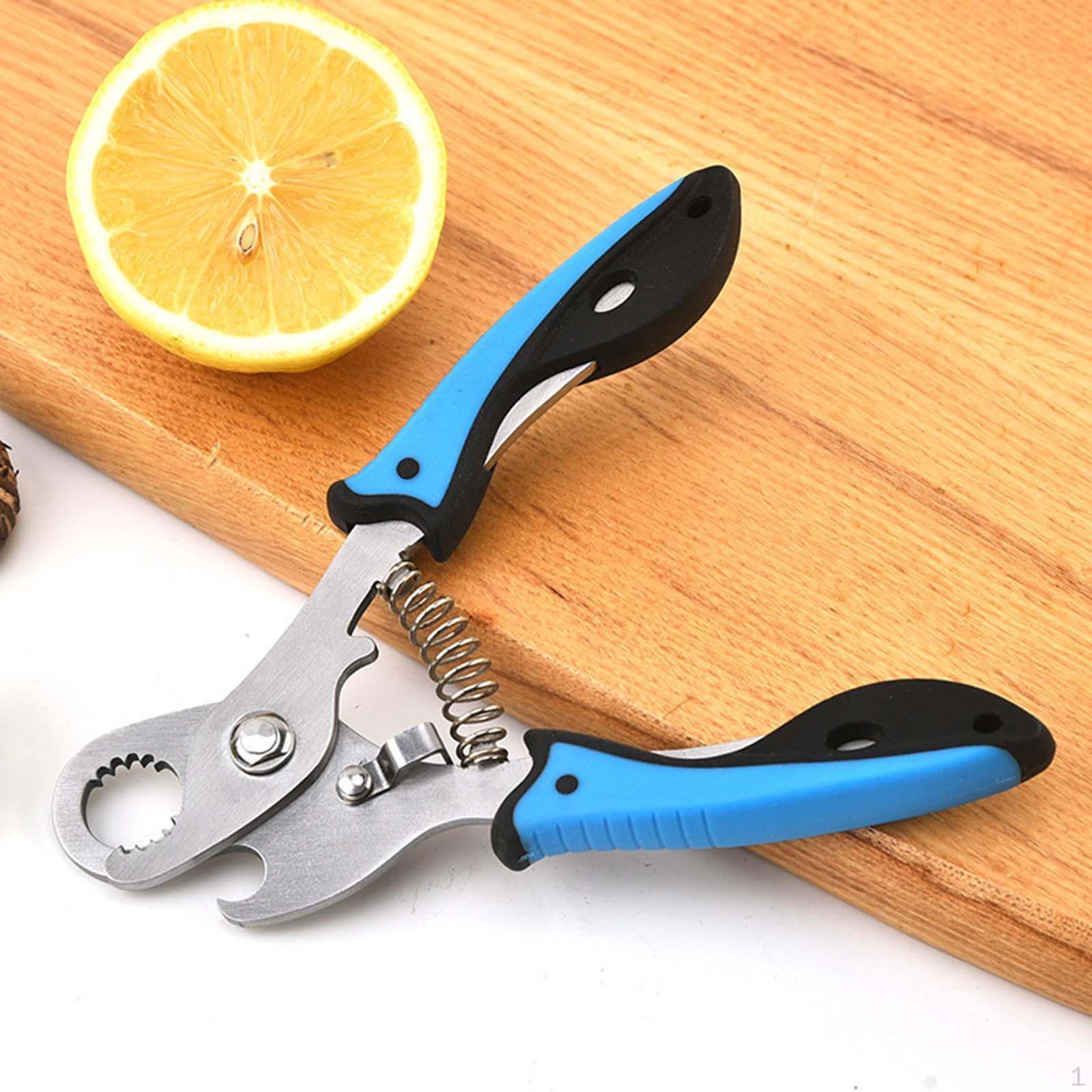 

Металлические ножницы для резки хвоста улиток, щипцы для морепродуктов, 5,8 дюйма, удаление кухонных принадлежностей синий