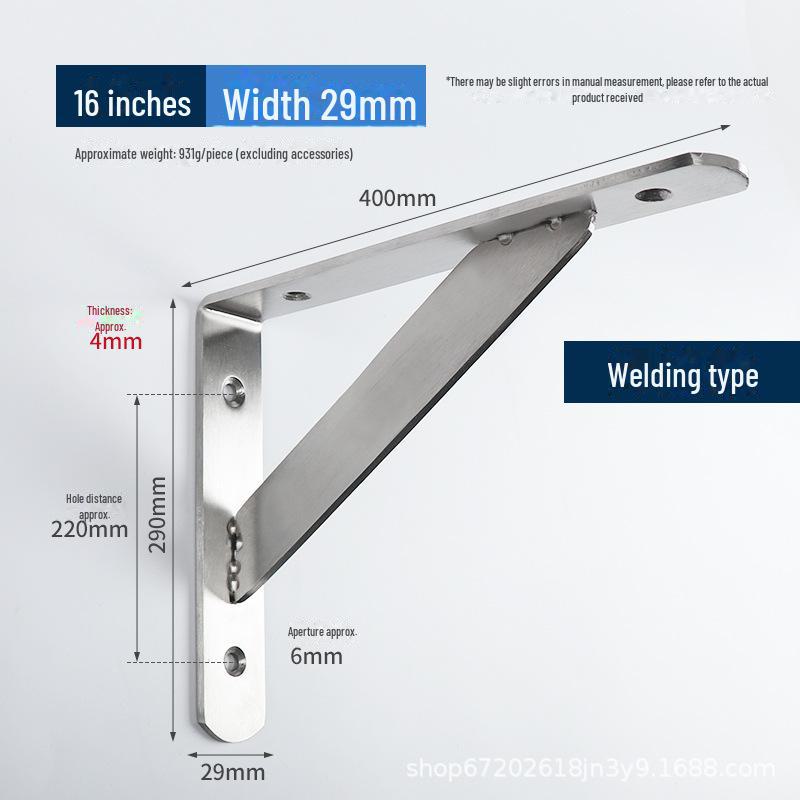 Stainless Steel Wall-Mounted Tripod Bracket for Load-Bearing Support