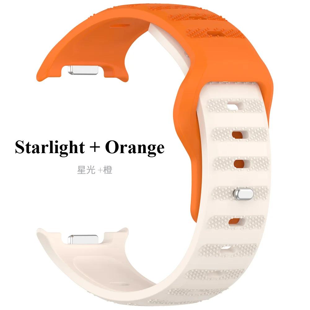 Řemínek pro Samsung Galaxy Watch 8 Classic 46mm Odolný silikonový náramek Nastavitelný náramek se skrytou sponou pro Galaxy Watch 40mm 44mm