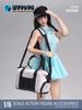 scale action figure compatible with TBLeague and other bodies ZYTOYS ZY5059 Beautiful woman tennis sports dress bag and racket set and head not