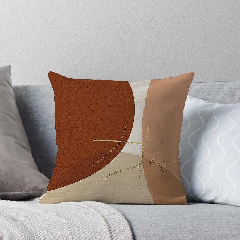 Decorative Home Pillow Case Cushion Covers 45*45 Nordic 40*40 40X40Cm 50X50Cm Irregular Color Block Living Room Boho Geometric