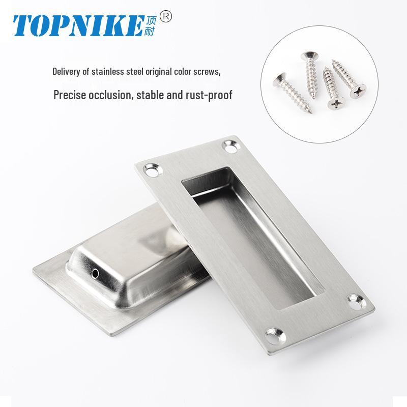 304 Stainless Steel Concealed Embedded Sliding Door Pull Handle