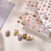 Nail Stickers: Ice Cream Cake 3D Embossed Designs for Phone, DIY, Camera, and Kids' Decoration