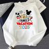 2025 Women's Disney Vacation Family Sweatshirt, Hooded Print Casual Sweatshirt, Fashionable Travel Sweatshirt, Autumn Pullover