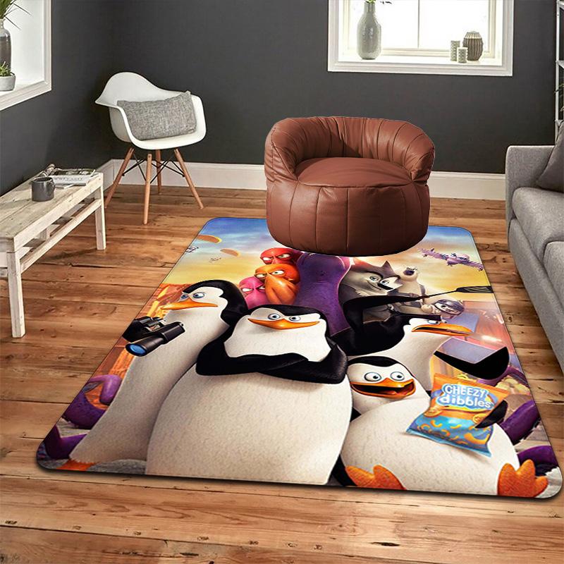 Brave penguin Rug Floor Mat for Living Room or Bedroom Soft and Comfortable Carpet a Gift for Birthday and Holiday.ZFF0913433