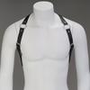 Men's Leather Body Harness with Adjustable Straps and Metal O-Rings for Fashion, Parties, and Clubwear