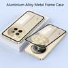 For Realme 12 Pro Plus-deksel Aluminiumslegering Metallramme-deksel For Realme 12Pro + 5G Matt klar støtfangertelefon Akryl bakdeksel