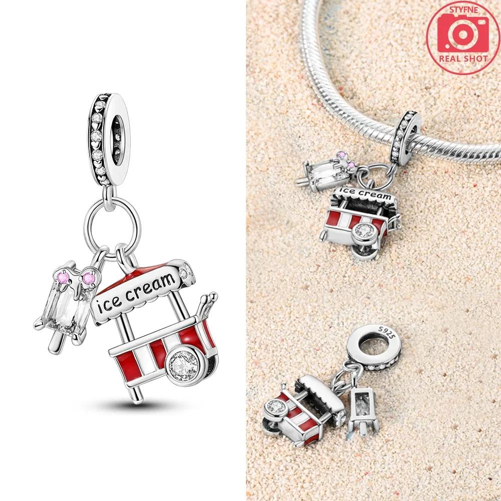 Red Santa Claus White Snowman Snowflakes Gift Boots Original Copper Charms Beads Fit Bracelet Jewelry Women Diy