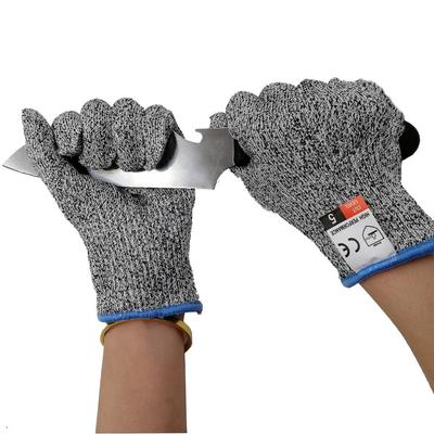 Schnittfeste Handschuhe - Hochleistungs-Schutz der Stufe 5, Polyethylen in Lebensmittelqualität, schnittfeste Handschuhe zum Tauchen, Drachenfischen, stichfeste Handschuhe