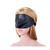 Schwarze PU-Leder Sex Augenmaske Abdeckung Nase Großer Bereich Sexmaske BDSM Accessoire Bdsm Fesselungen Sexspielzeug für Frauen Paare
