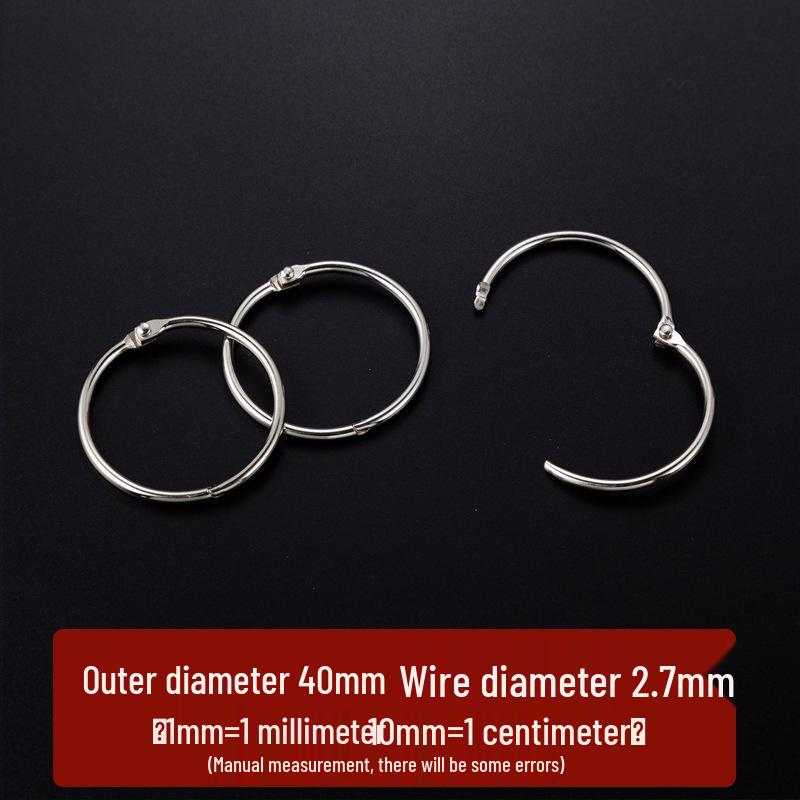 DIY Openable Iron Rings for Binding, Loose Leaf, Key Chains, and Curtains