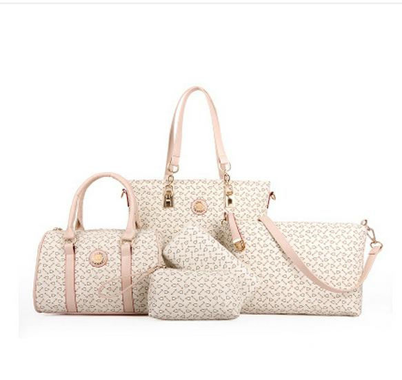 

2023 Женская европейская и американская мода Сумка-тоут с рисунком стрел для матери и ребенка Набор из шести предметов