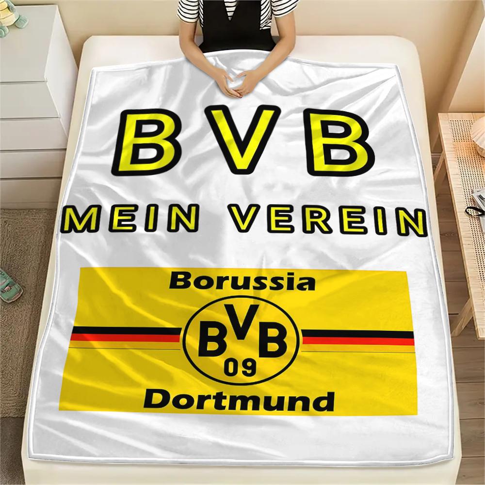 1 Manta de Franela con Estampado del BVB, Alta Calidad para Todas las Estaciones, Decoración del Hogar, Calidez y Comodidad, Perfecta para Regalos de Navidad