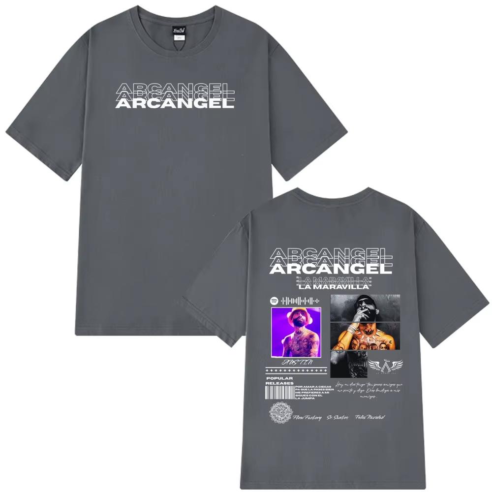 Rapper Arcangel Album 2026 T Shirt Unisexs Unisex Clothing Hip Hop Fashion Oversized Short Sleeve Tshirt Cotton Tshirts Fan Gift