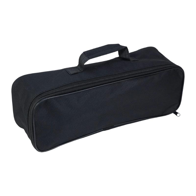 Car Vacuum Cleaner Storage Bag Nylon Fabric Carry Case with Zippered Opening and Top Handle for Road-Trip Tool Organization