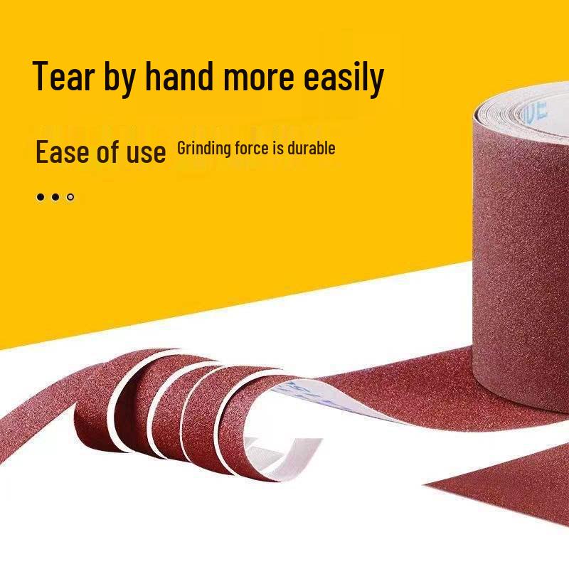 

JB-5 Hand-Tearable Abrasive Cloth Roll: Soft Sandpaper for Woodworking, Furniture, Metal Polishing, and Grinding (Dry & Wet Use). 4 inch 400 grit 50m