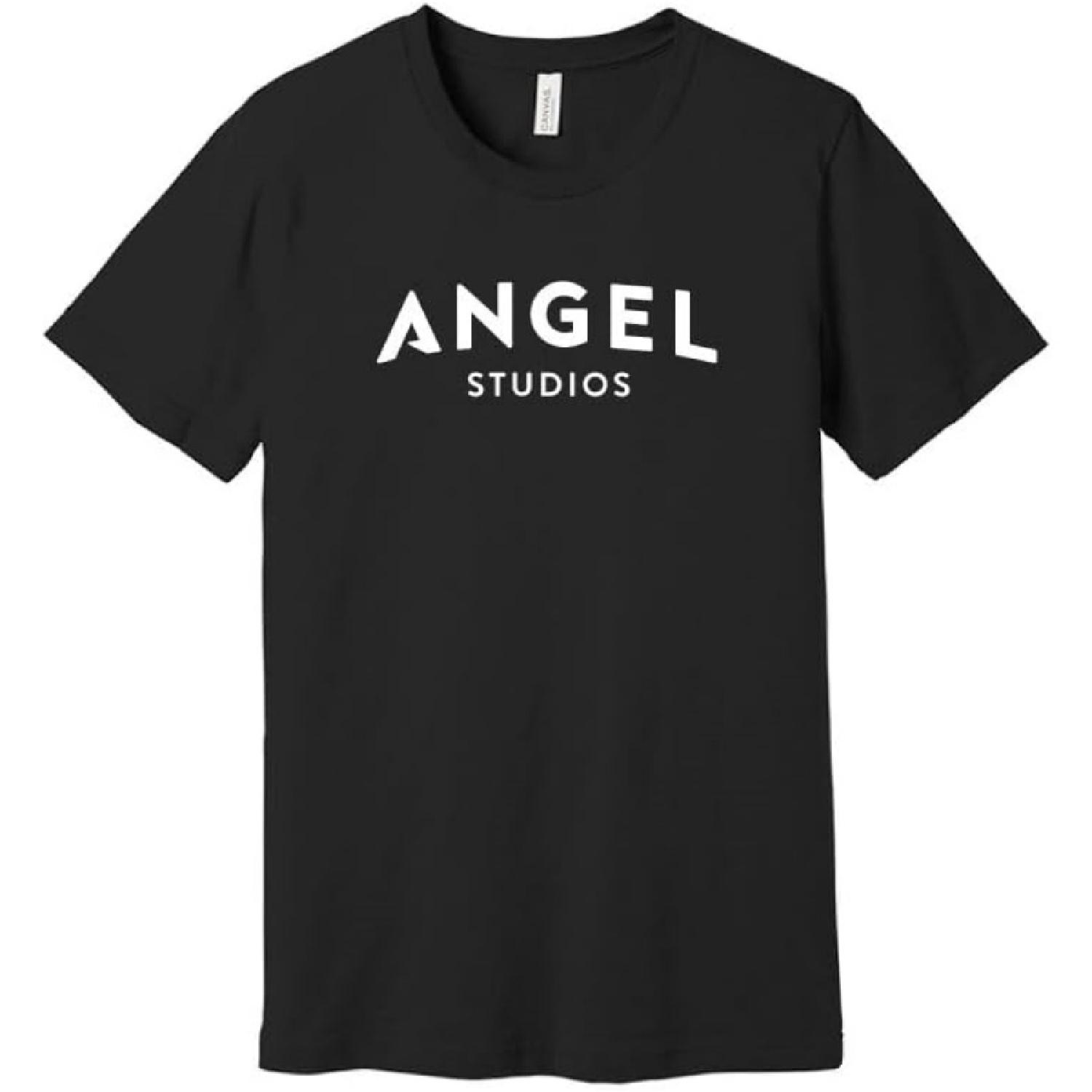 

ANGEL STUDIOS _ Brand Logo T-Shirt Classic Shirt _ 100% Cotton _ Black XXXXXL різнокольоровий