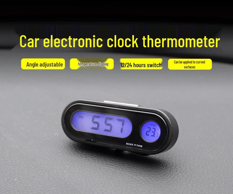 

High-Precision Digital Car Air Vent Thermometer & Clock