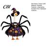 Porch Goose Costume 1 Set Halloween Spider Outfit, Pumpkin Cobweb Print Dress with for Yard Decoration Legs And Witch Hat, 23-Inch Statue Outdoor
