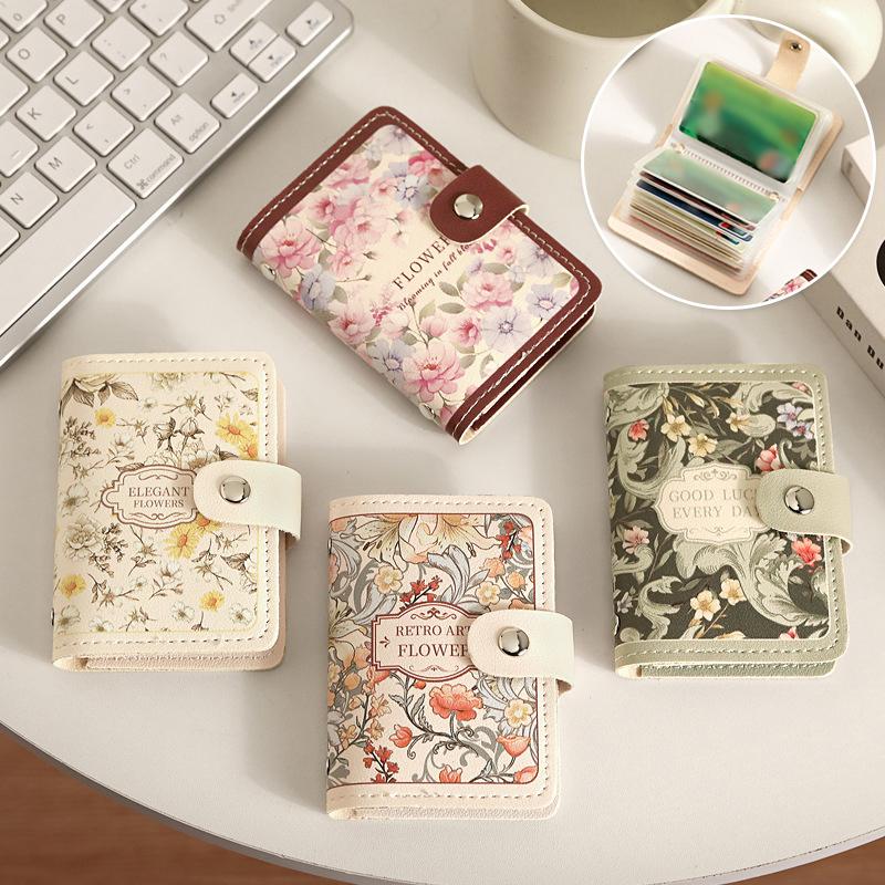 Mehrfachkartenfach elegant Kreditkarte floral Damen neue Kartentasche 11,5*7,5cm