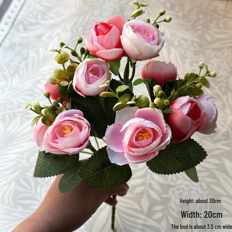Artificial Wedding Bouquet: Rose & Chrysanthemum Ornament