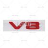 Car Styling 3D V8 ABS Adhesive Emblem Trunk Badge Fender Sticker Body for Defender 90 110 5.0T V8 Octa Black
