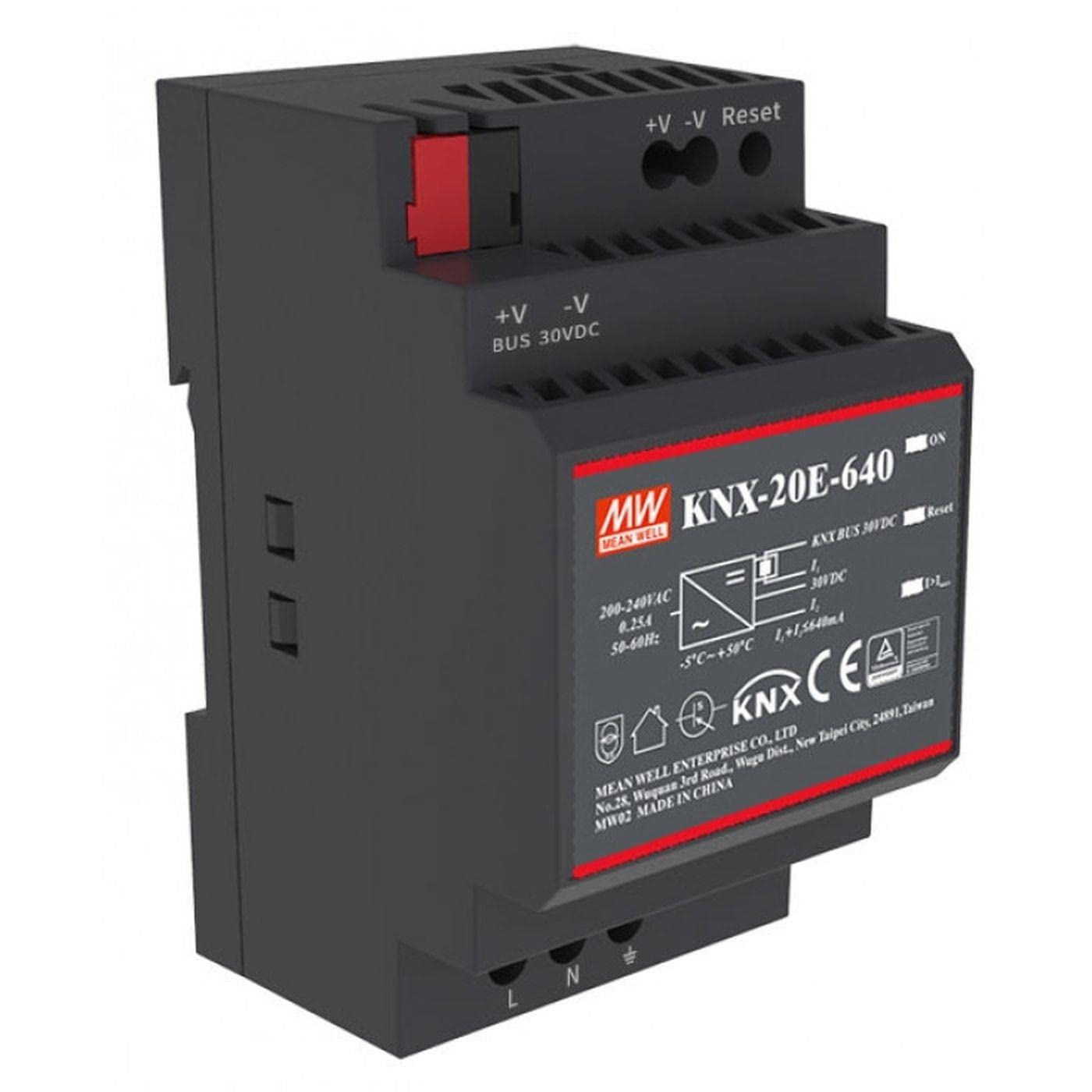 

KNX-20E-640 19.2W LED блок живлення, 640мА, 30В, KNX, Номінальний струм 640.0 міліампер