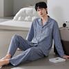 Men'S Pajamas Men'S Spring And Autumn Models, Pure Cotton Long-Sleeved Men'S Autumn Cotton Loungewear Set