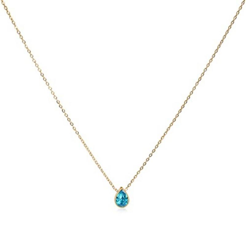 Hand Beaded Natural Stone Colorful Fashion Versatile Clavicle Necklace