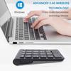 USB 2.4G 22 Keys Numerical Keyboard 22 Keys Digital Numpad Number Pad Mini Digital Keypad  Office