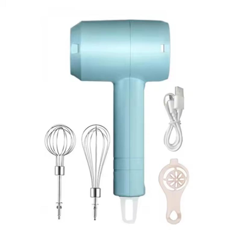 USB Rechargeable Detachable 3 Speeds Modes Cream Mixing Whipping Cake Baking Essentials Handheld Egg Beater Electric Mixer 20W