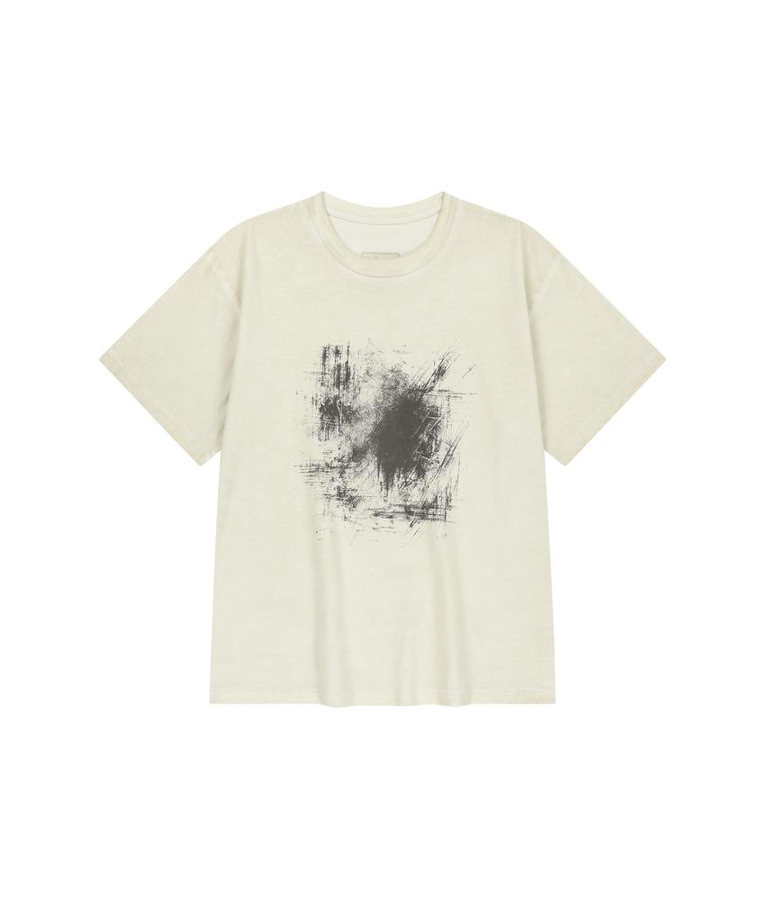 ENDOOR Archive Trace 1/2 T-Shirt (Vtg Ecru)