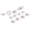 1:12 Dollhouse Miniature Porcelain Tea Cup Set Exquisite Decorative Dollhouse Kitchen Accessories