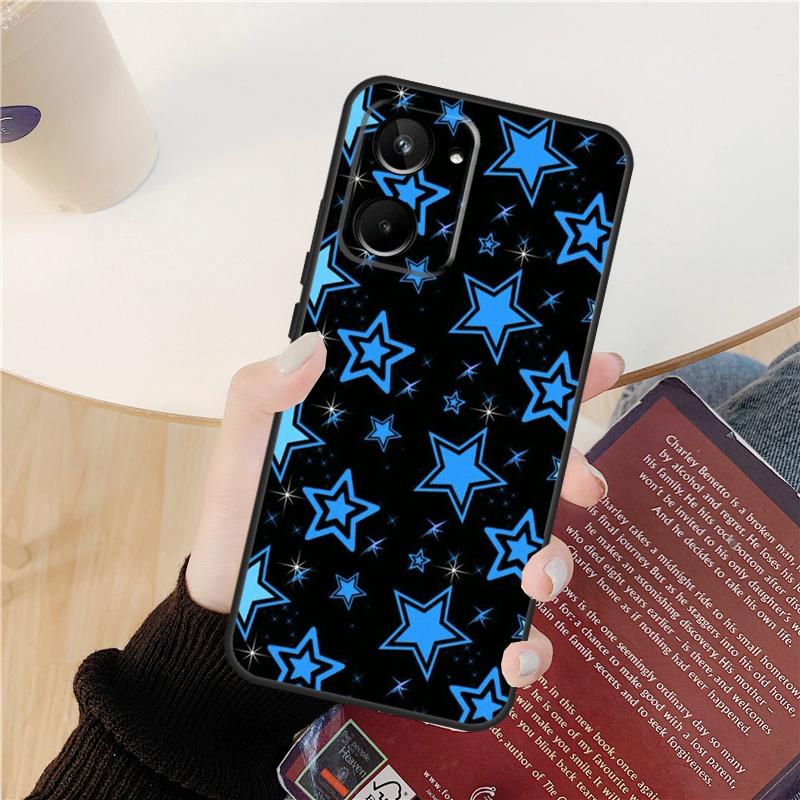 Y2k Star Element Case For Realme C61 C67 C53 C55 C75 C51 C21Y C25S GT 6 6T 5 GT7 Pro 10 11 12 13 14 Pro Plus