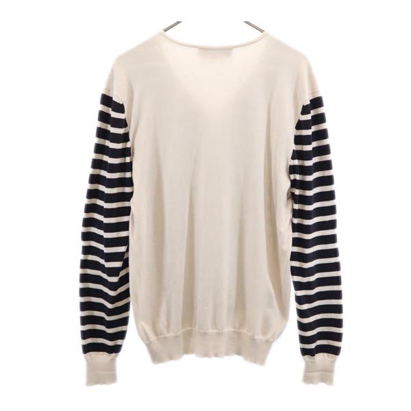 Salvatore Ferragamo Сделано в Италии Узор с бордюром Хлопковый трикотаж с длинным рукавом Женский Б/у