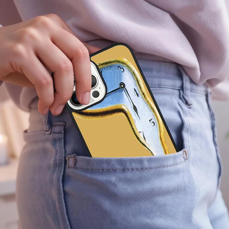 

Persistence of Memory Dali Classic Art Phone Case For iPhone 17 Air 15 16e 14 13 Pro Max Coque 12 11 Pro Max PLUS cover iPhone 15plus