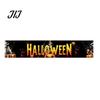 Halloween Gårddekorationer Hegnsbanner, 118 x 20 Tommer Stort Gårdskilt Banner Flag, Skræmmende Vejrbestandige Festbanner Baggrund Ophæng